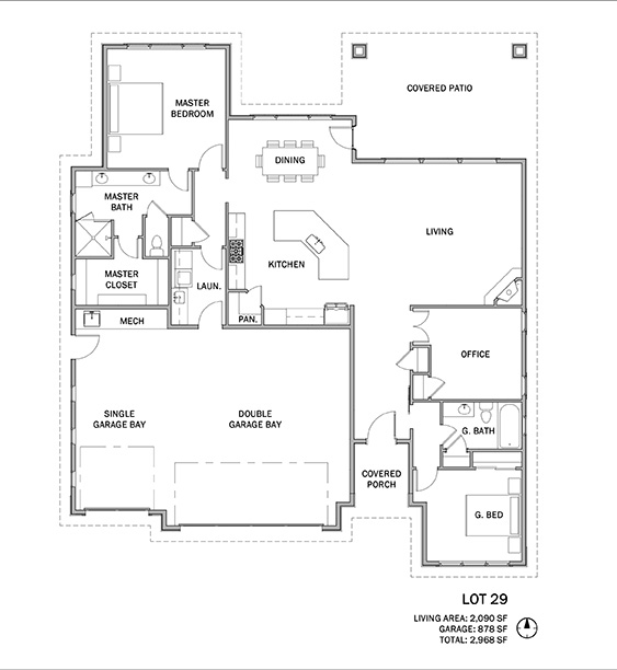 Retiring, downsize your home 901 San Sophia Montrose CO has an open floor plan